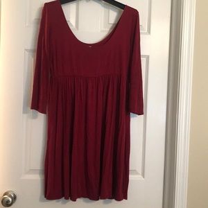 Nymphe Dress Burgundy/Dark Red XL